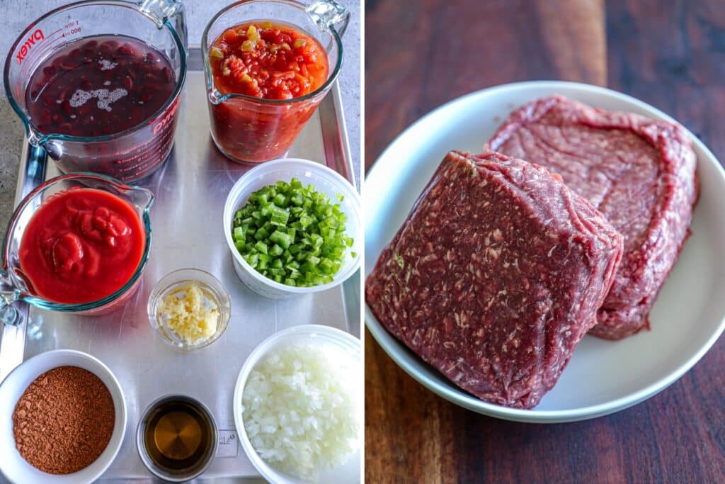 Smoked Venison Chili recipe ingredients