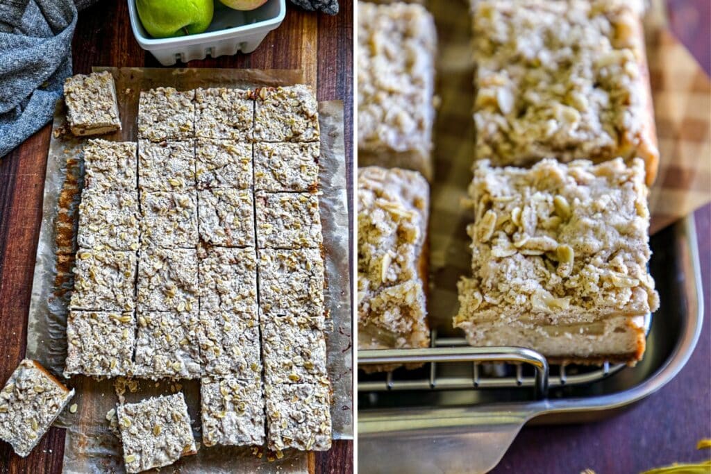Finished Apple Cheesecake Bars Recipe
