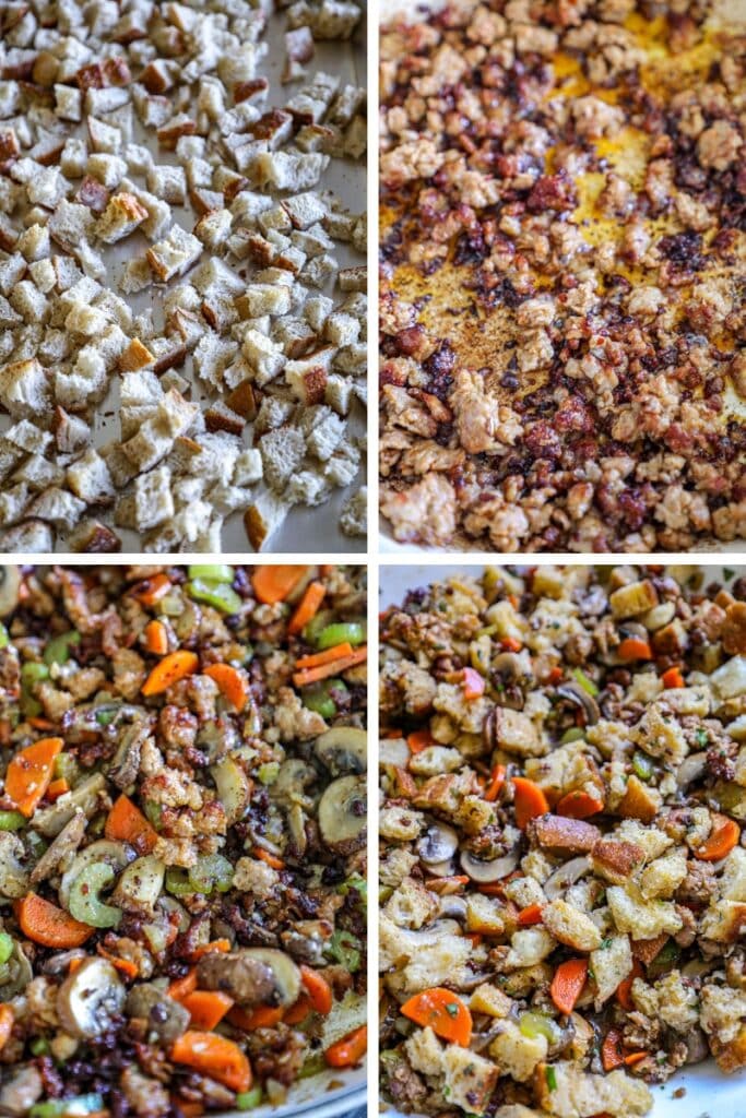 Steps for making Sourdough Stuffing Recipe