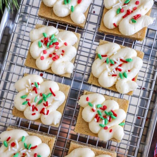Christmas Sugar Cookie Bars Recipe