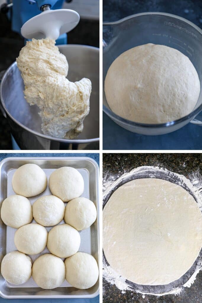 Steps for preparing the lavash dough