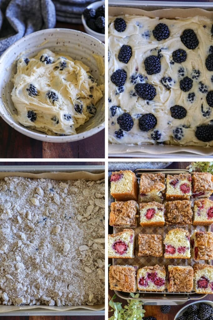 step by step cooking for blackberry coffee cake