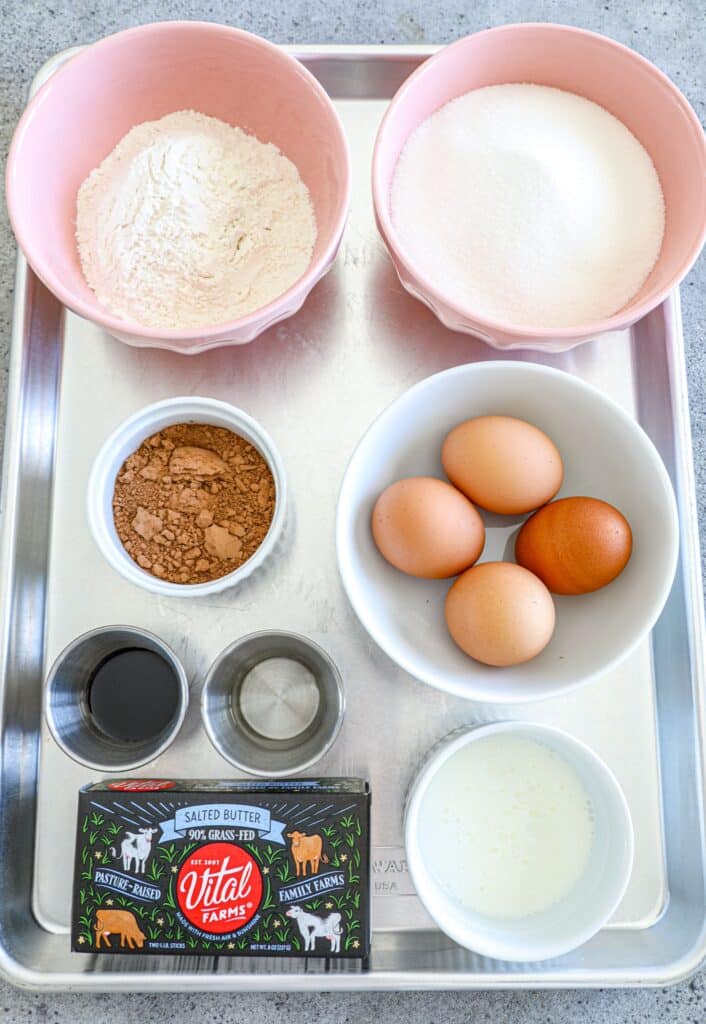 Red Velvet Brownie Pudding Recipe ingredients