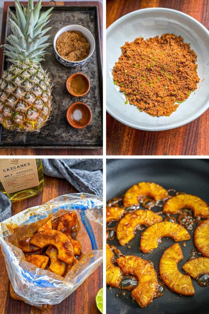 steps for making a pineapple puree