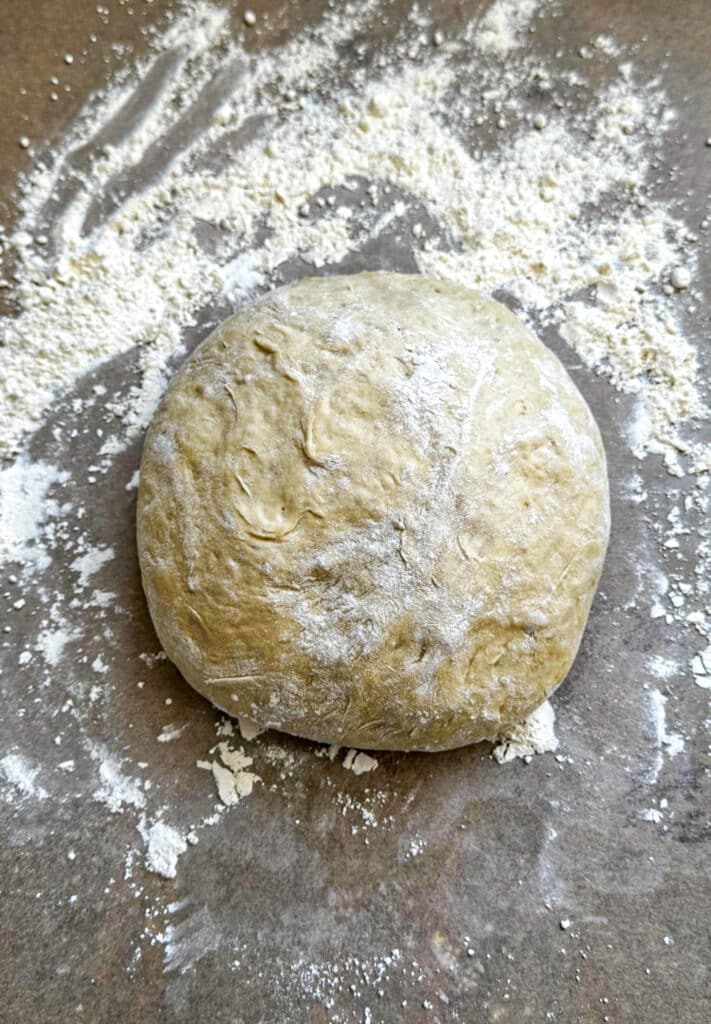 Shaping the dough after cold fermentation