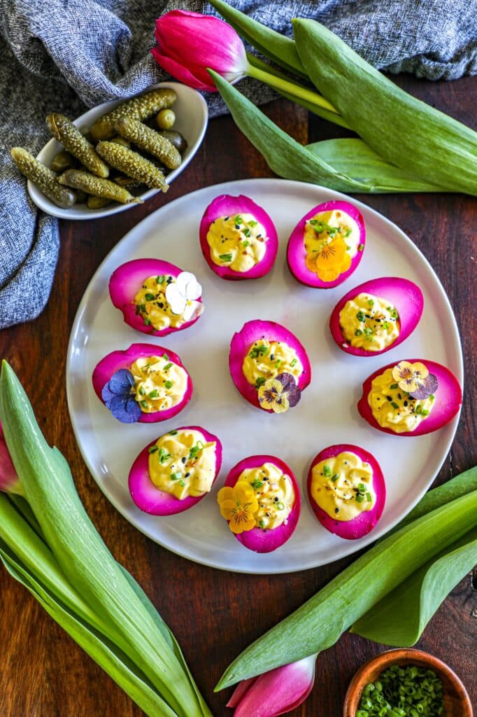 Beet Deviled Eggs Recipe