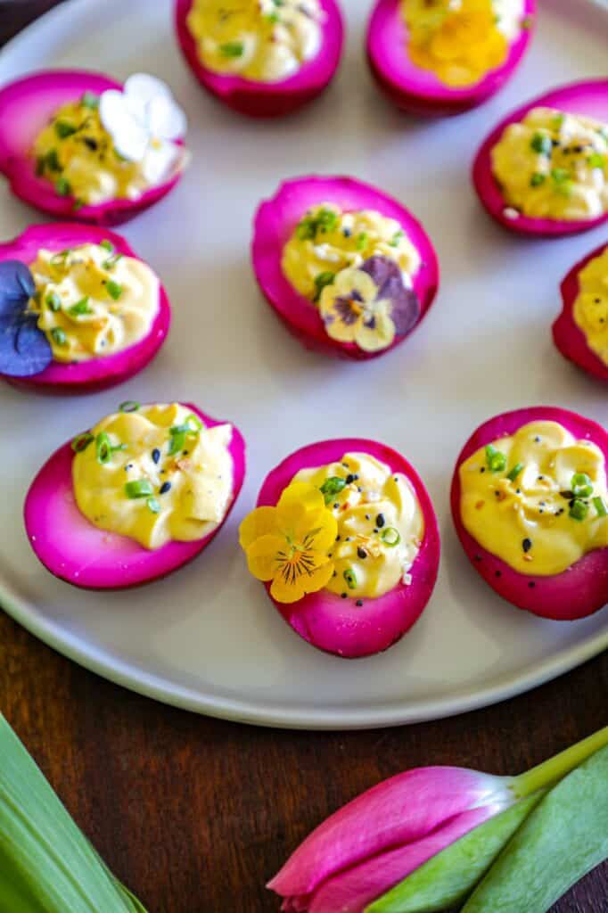 Beet Deviled Eggs Recipe