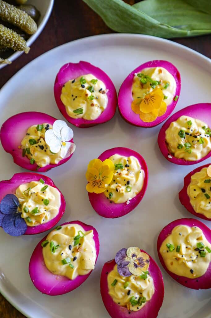 Beet Deviled Eggs Recipe