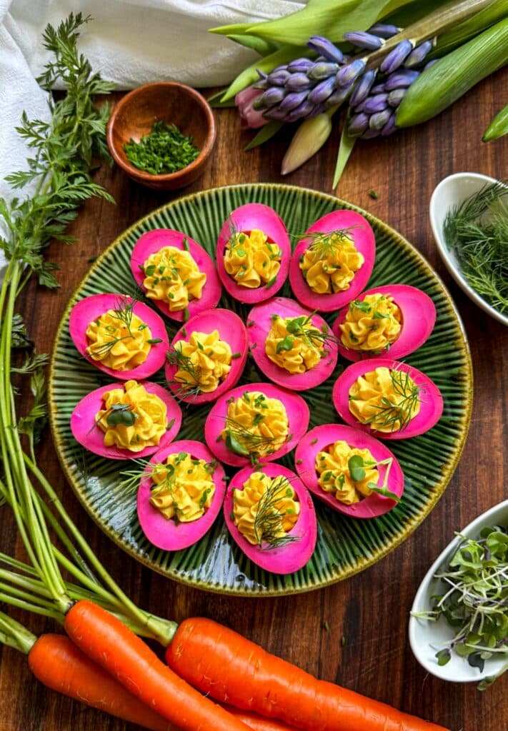 Beet Deviled Eggs Recipe