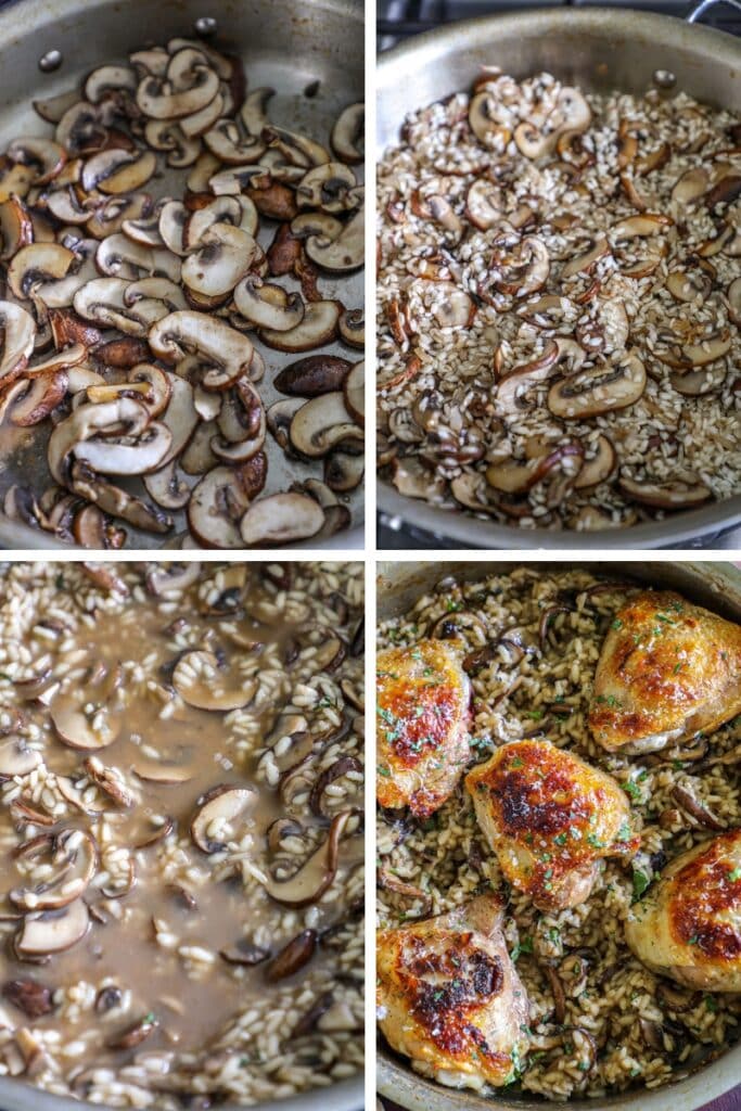 how to make mushroom risotto
