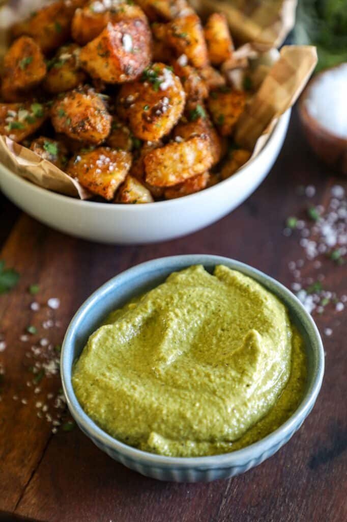 Country Potatoes Recipe with poblano sauce