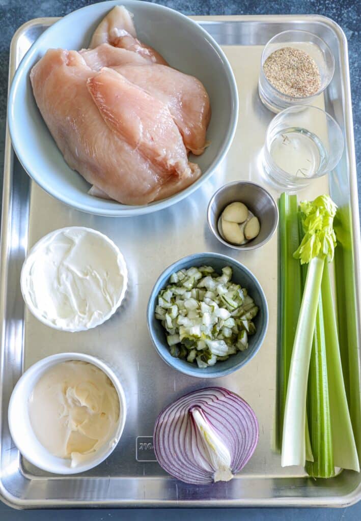 Dill Pickle Chicken Salad ingredients
