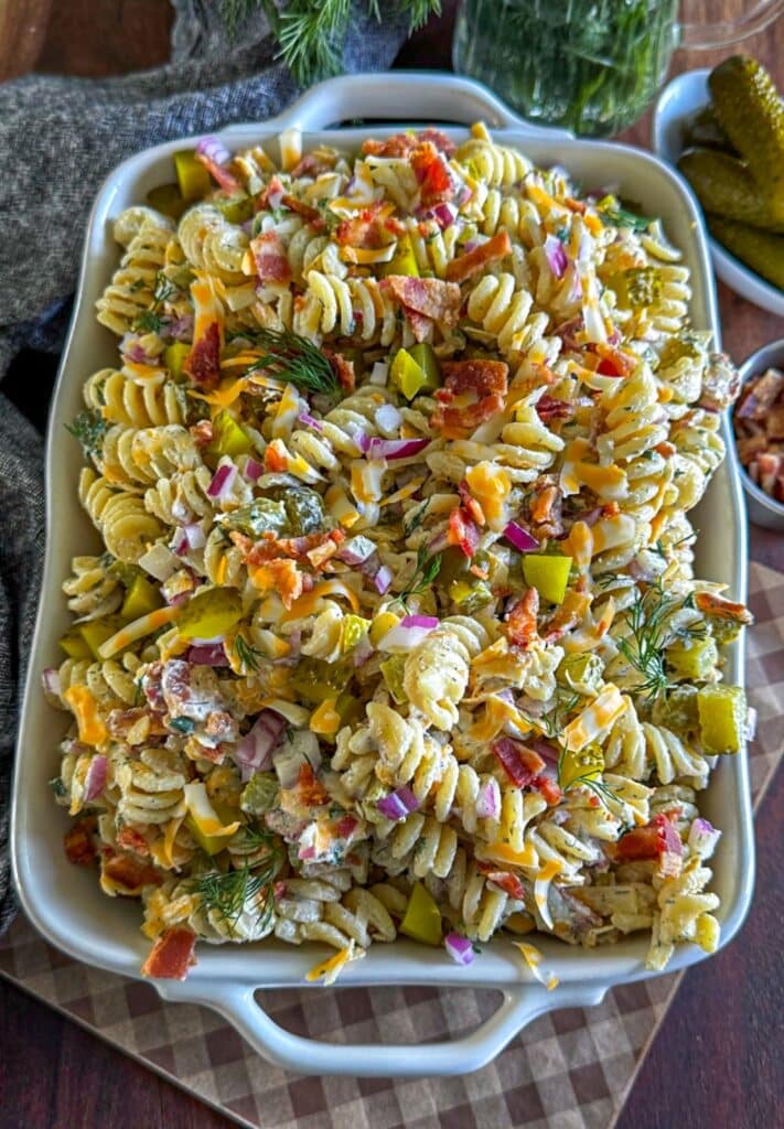 Dill Pickle Pasta Salad Recipe