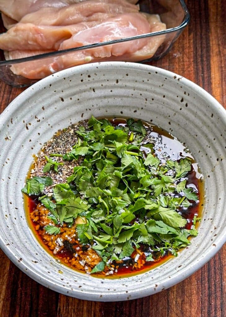 Marinade for the Thai chicken