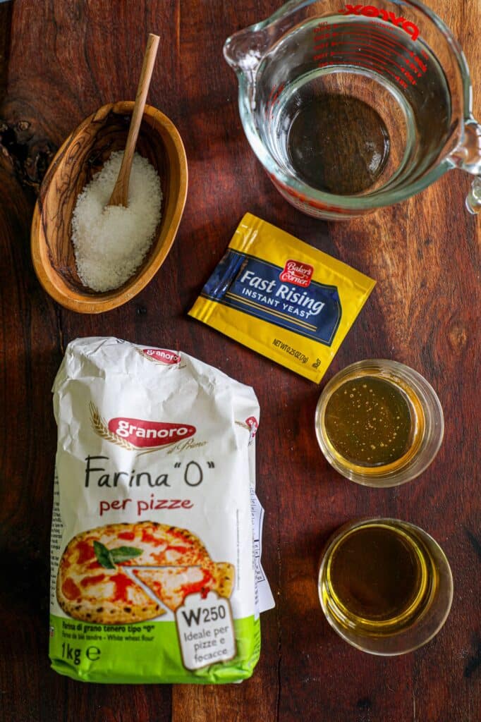 Focaccia Bread ingredients