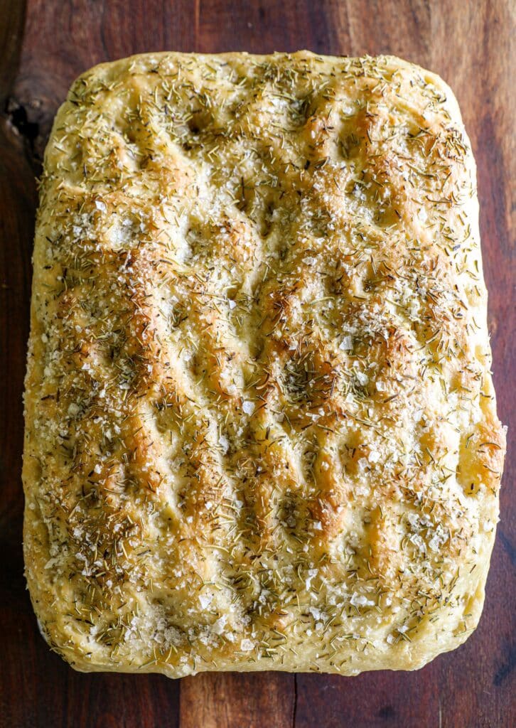 fully baked focaccia