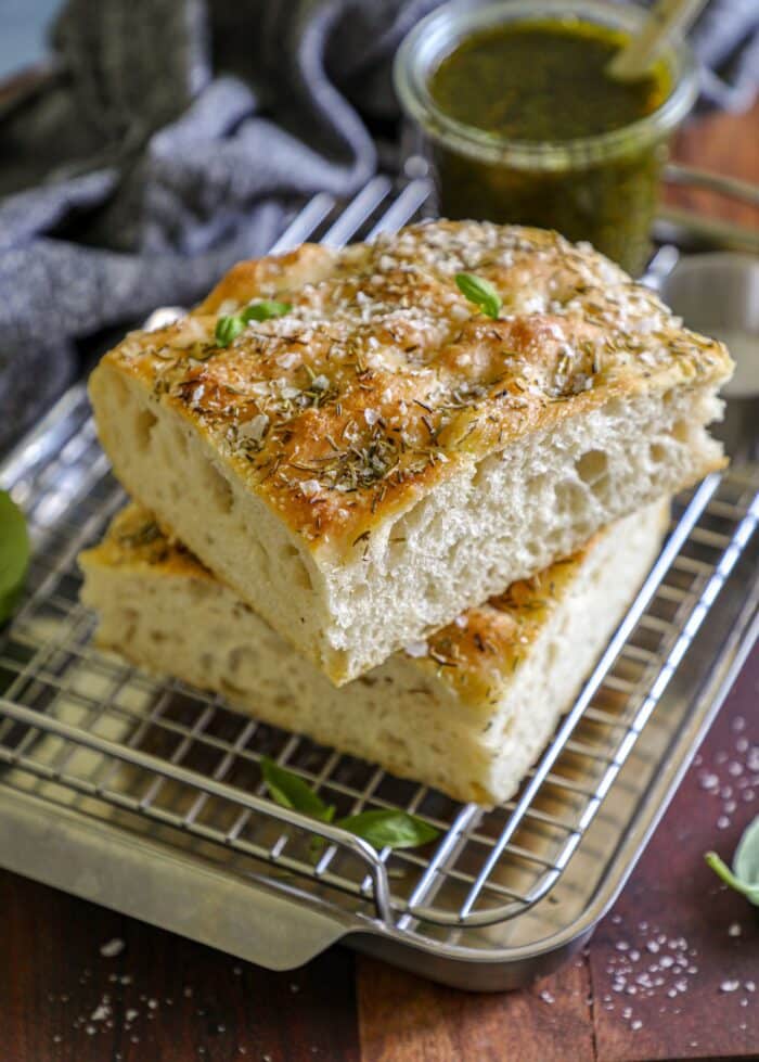 Focaccia Bread For Sandwiches 