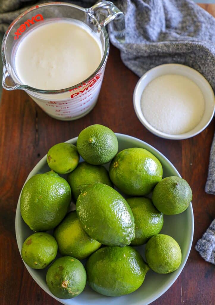 Lime Posset ingredients