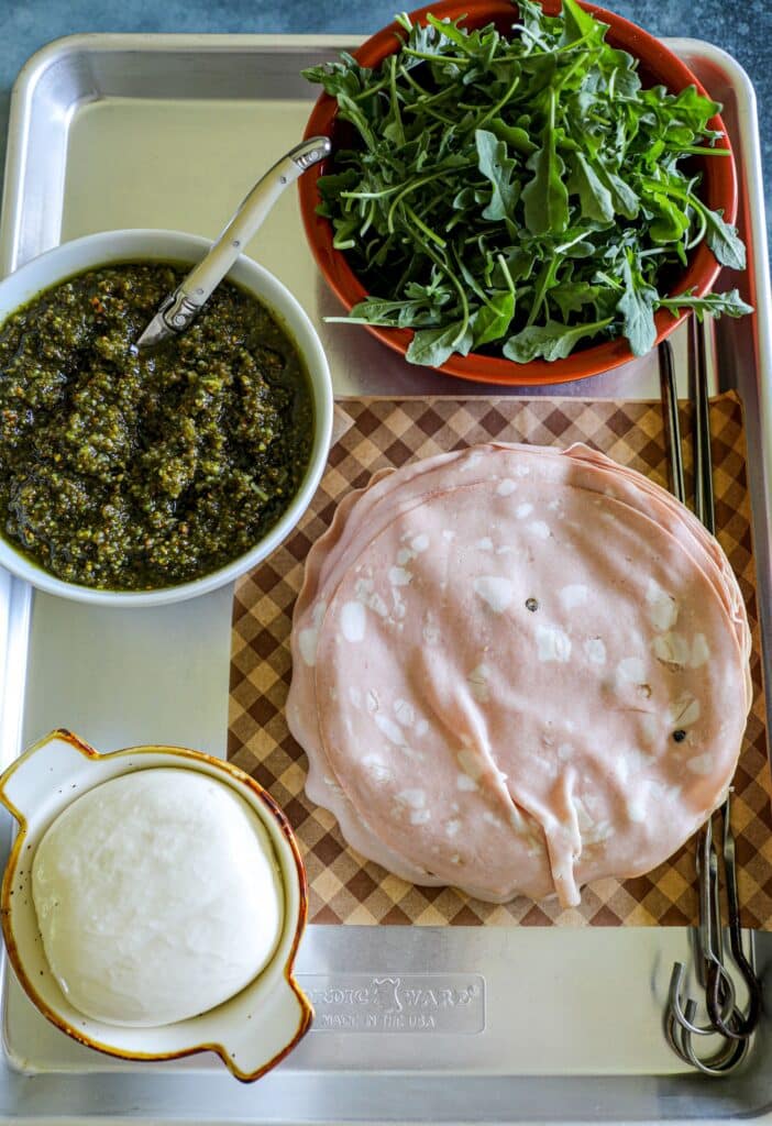 Mortadella sandwich ingredients