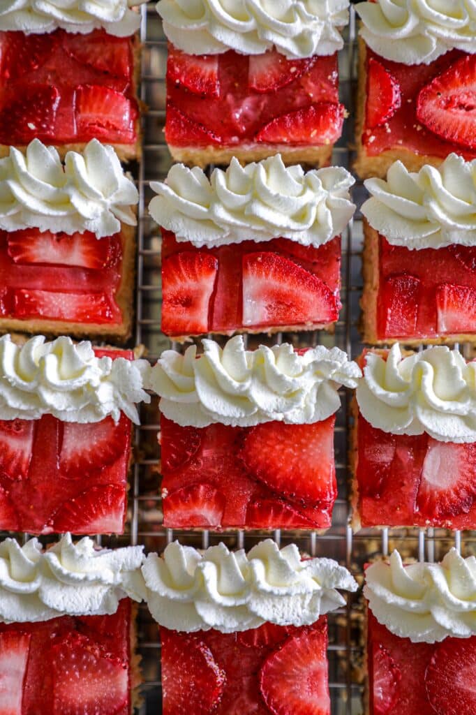 Strawberry Pretzel Cheesecake Bars 16