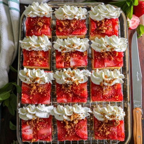 Strawberry Pretzel Cheesecake