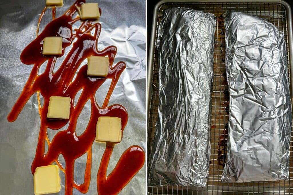 wrapping the ribs