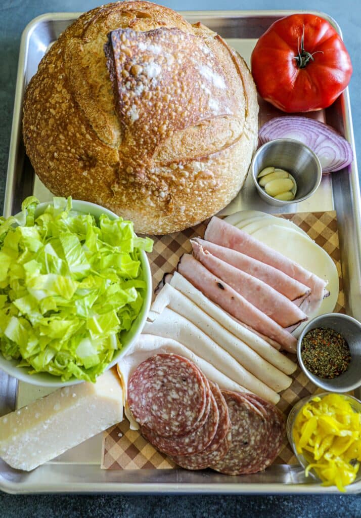 ingredients for the sandwich
