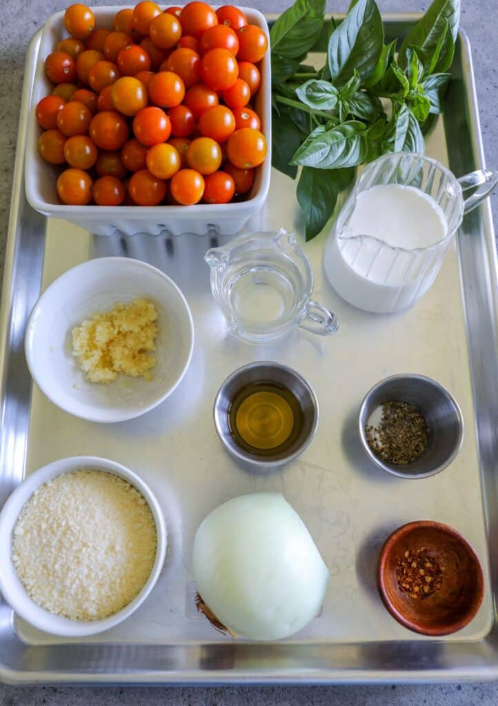 Sungold Tomato Pasta Recipe ingredients
