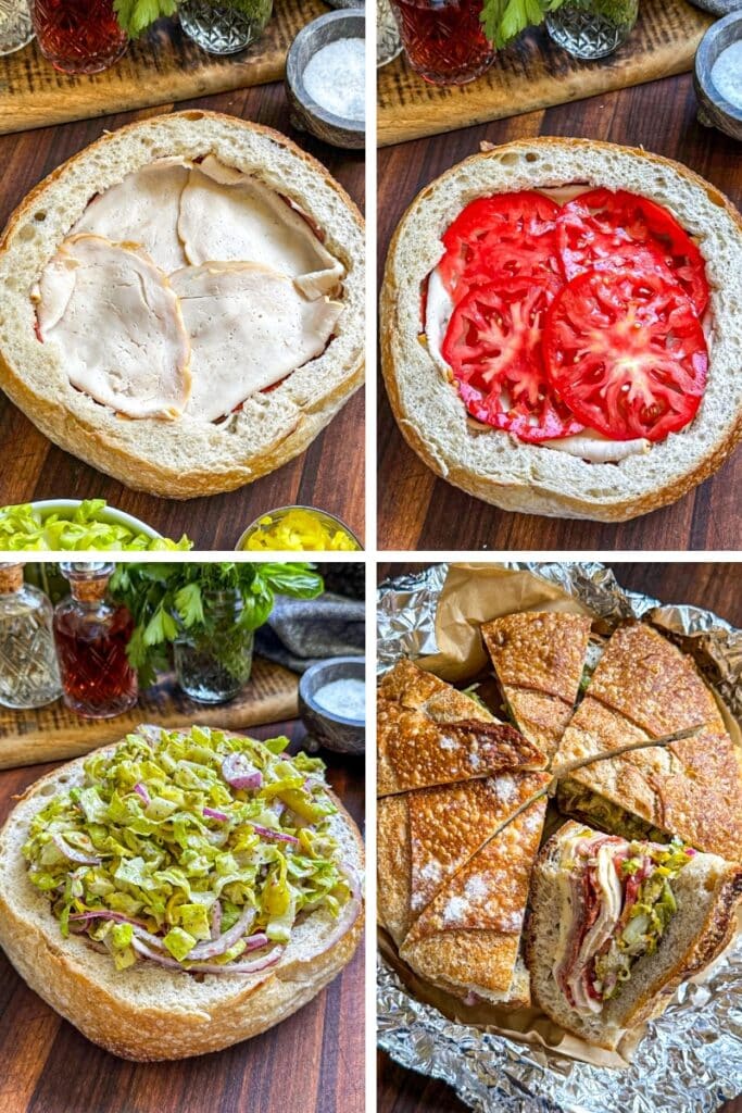 assembling the sandwich
