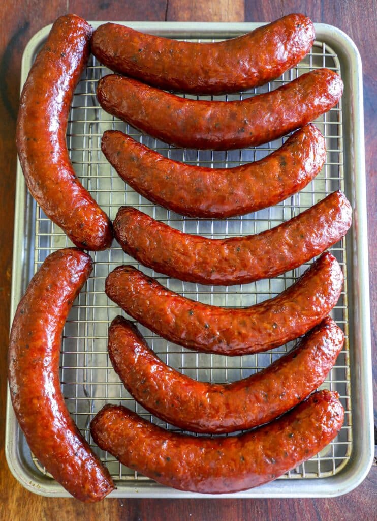 fully double smoked Italian sausage