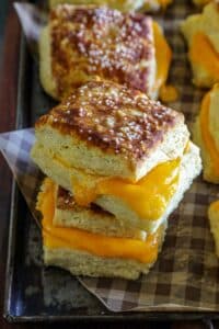 Cheese Stuffed Pretzel Biscuits 