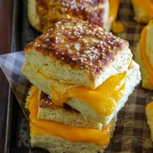Cheese Stuffed Pretzel Biscuits 