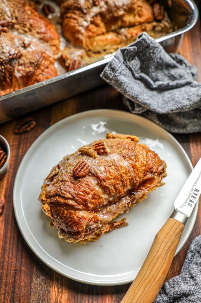 Pumpkin Stuffed Croissant French Toast