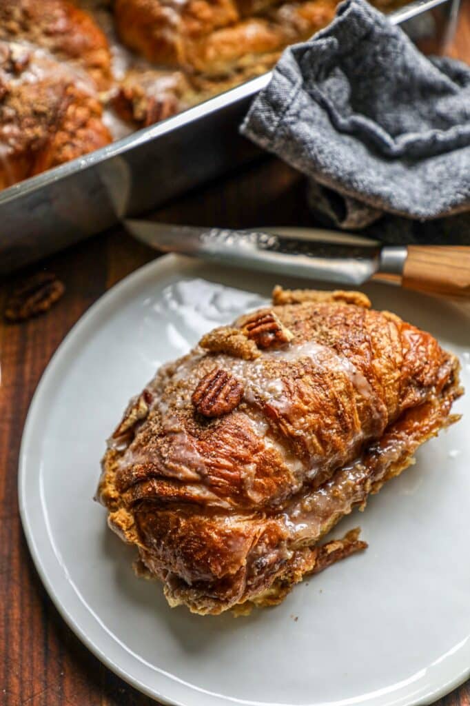 Pumpkin Stuffed Croissant French Toast