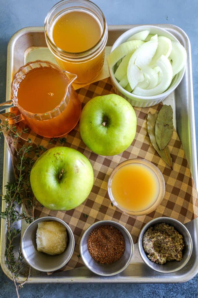 the braising liquid