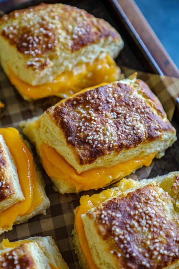 Cheese Stuffed Pretzel Biscuits 